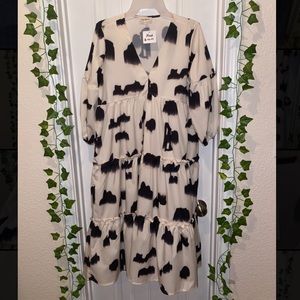 Animal Print Midi Dress